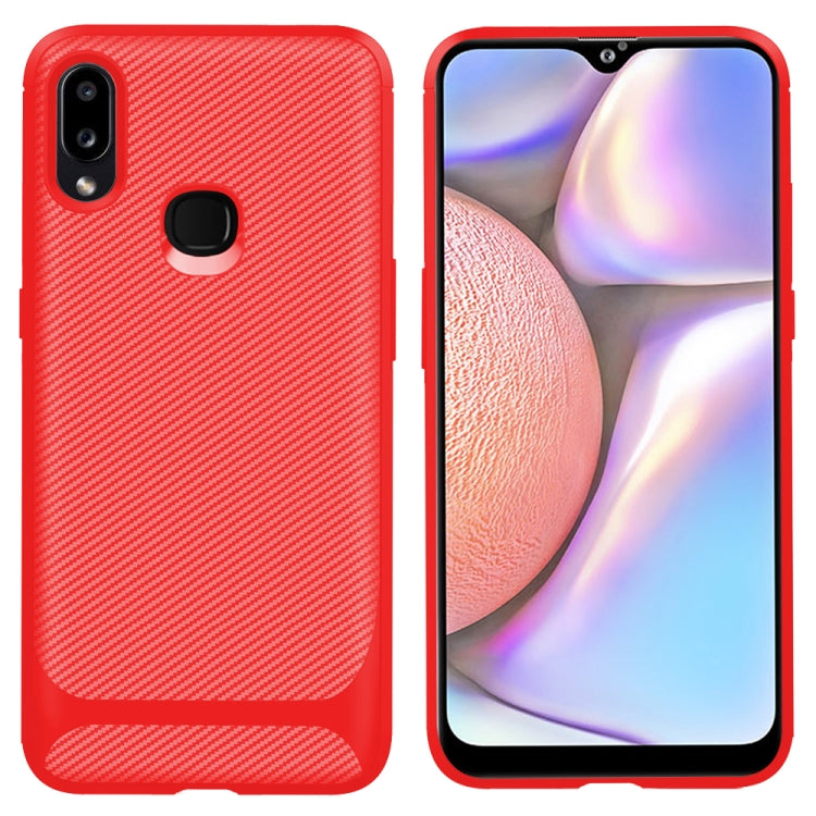 For Huawei Y6s / Honor 8A Carbon Fiber Texture Shockproof TPU Protective Case
