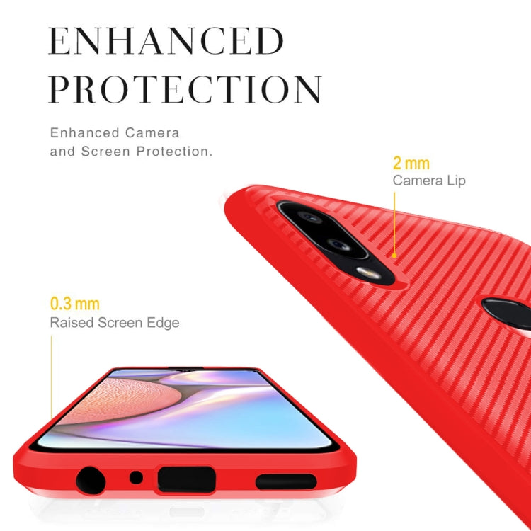 For Huawei Y6s / Honor 8A Carbon Fiber Texture Shockproof TPU Protective Case