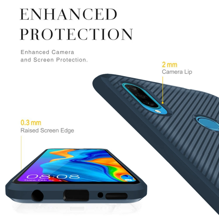 For Huawei Y9 Prime (2019) / Enjoy 10+ Carbon Fiber Texture Shockproof TPU Protective Case