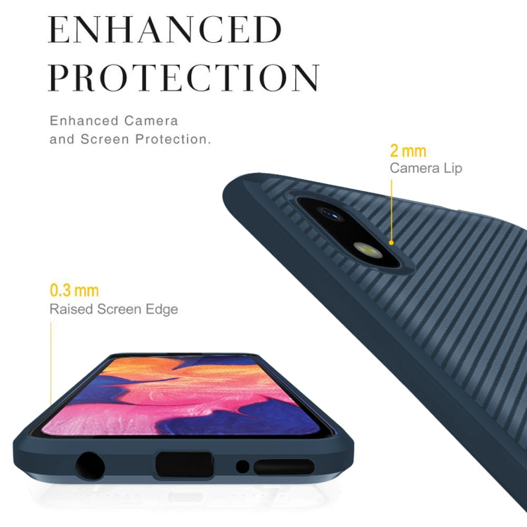 For Huawei Honor 8S Carbon Fiber Texture Shockproof TPU Protective Case