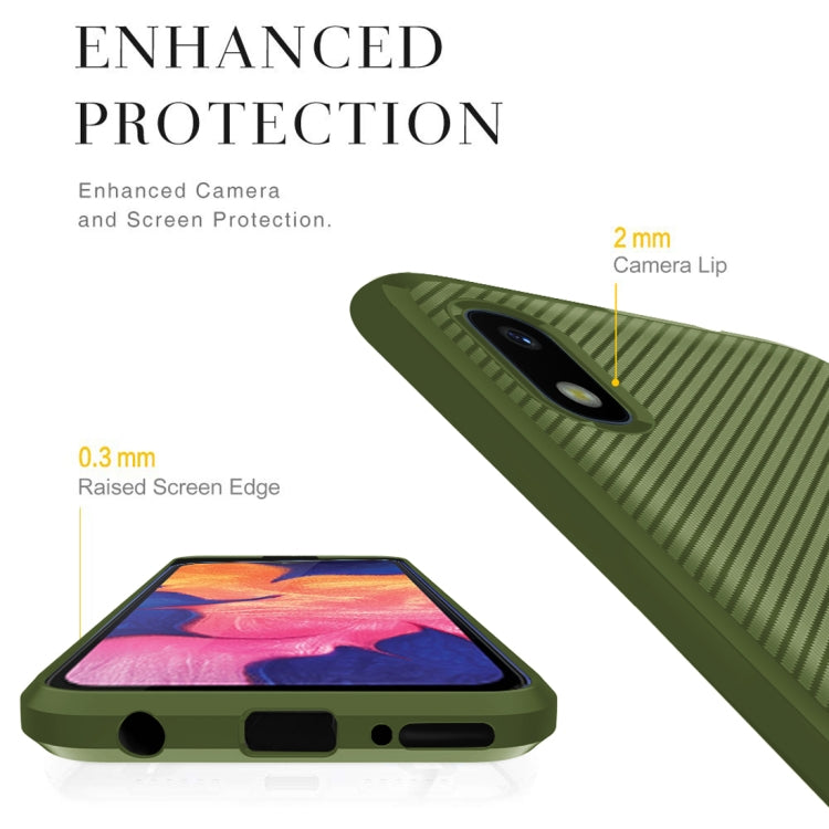 For Huawei Honor 8S Carbon Fiber Texture Shockproof TPU Protective Case