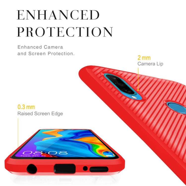 For Huawei Honor 9X Carbon Fiber Texture Shockproof TPU Protective Case