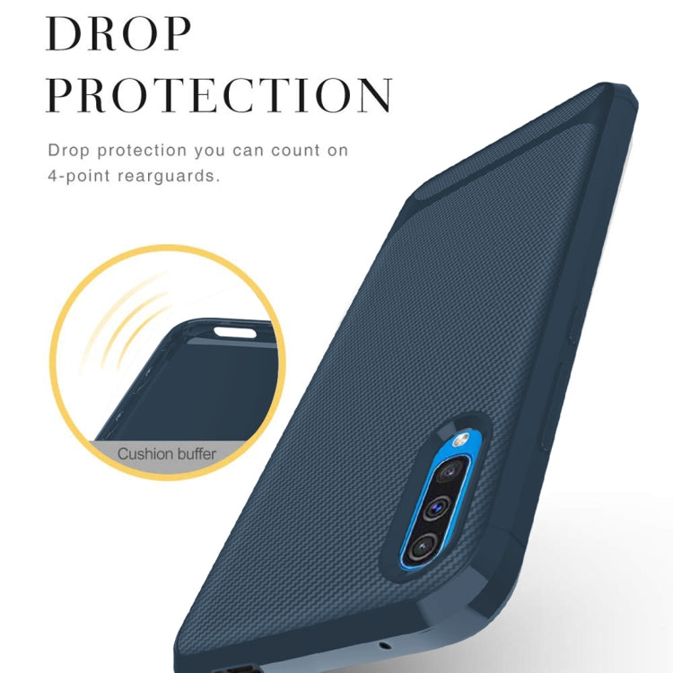 For Huawei Honor 9X Pro Carbon Fiber Texture Shockproof TPU Protective Case