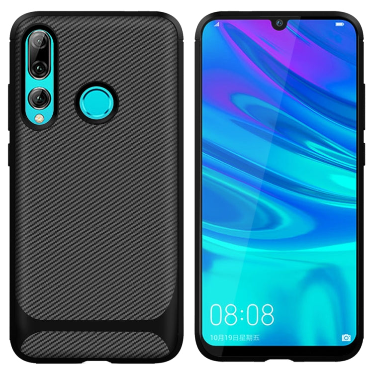 For Huawei Honor 20 Lite / 20i Carbon Fiber Texture Shockproof TPU Protective Case