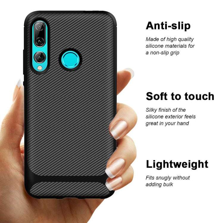 For Huawei Honor 20 Lite / 20i Carbon Fiber Texture Shockproof TPU Protective Case