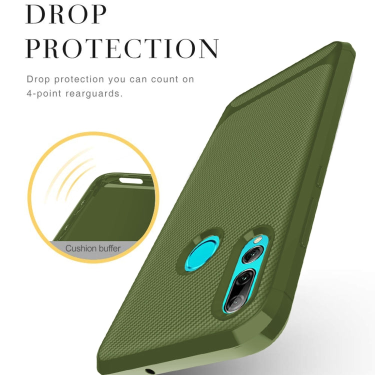For Huawei Honor 20 Lite / 20i Carbon Fiber Texture Shockproof TPU Protective Case