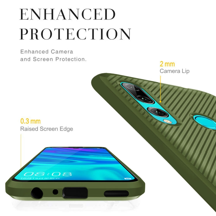 For Huawei Honor 20 Lite / 20i Carbon Fiber Texture Shockproof TPU Protective Case