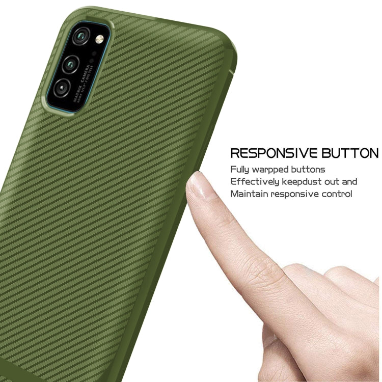 For Huawei Honor V30 / V30 Pro Carbon Fiber Texture Shockproof TPU Protective Case