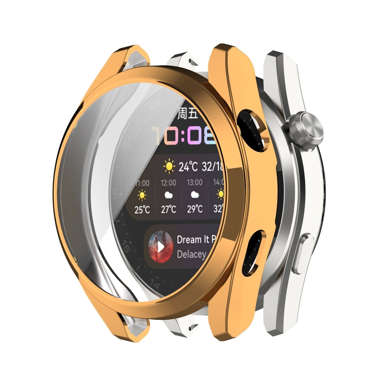 For Huawei Watch3 Pro New Full Coverage TPU Electroplating Protective Watch Case
