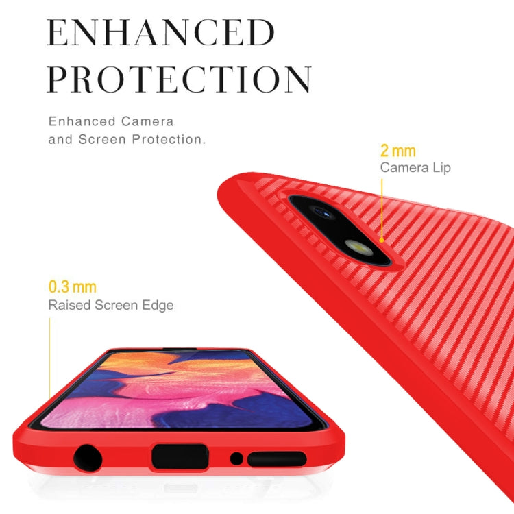 For Huawei Honor Play 8 / Play 3E (China Version) Carbon Fiber Texture Shockproof TPU Protective Case