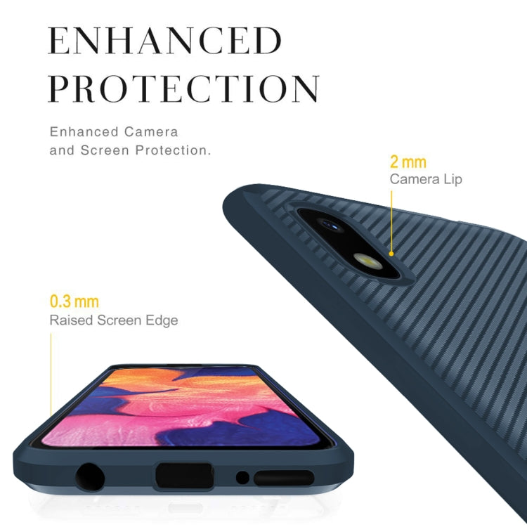 For Huawei Honor Play 8 / Play 3E (China Version) Carbon Fiber Texture Shockproof TPU Protective Case