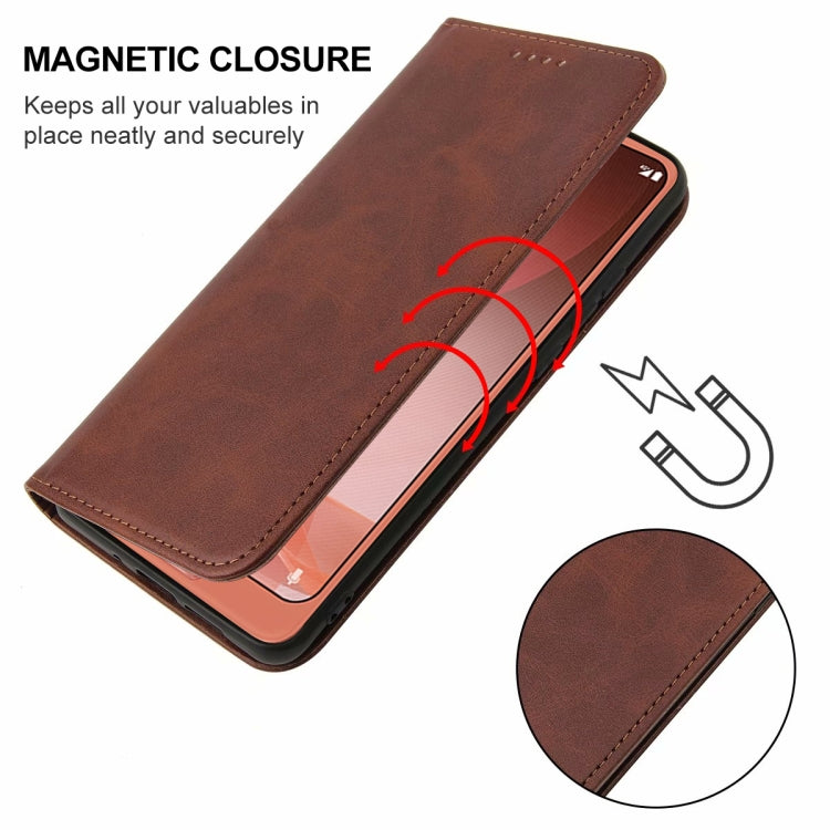 For Sharp Aquos R2 Magnetic Closure Leather Phone Case