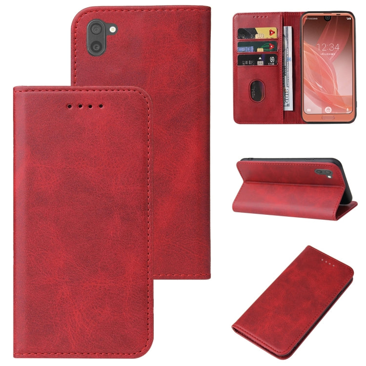 For Sharp Aquos R2 Magnetic Closure Leather Phone Case