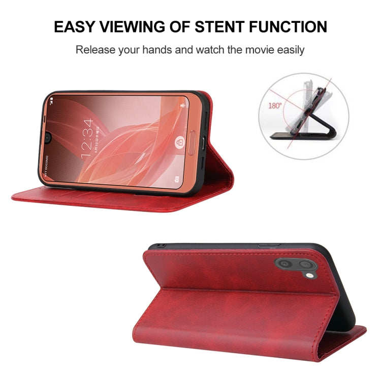 For Sharp Aquos R2 Magnetic Closure Leather Phone Case