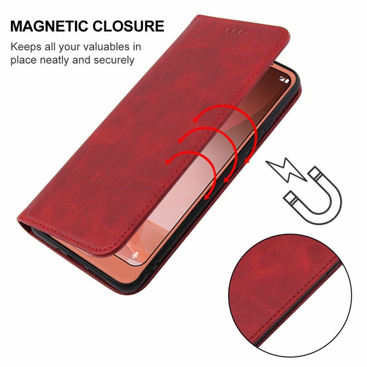 For Sharp Aquos R2 Magnetic Closure Leather Phone Case