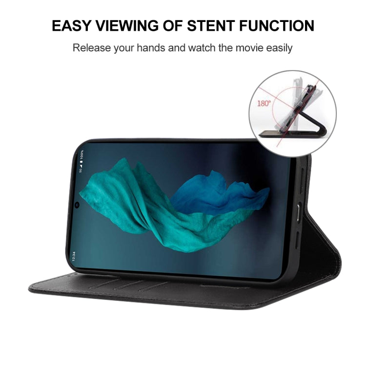 For Sharp Aquos R7 / P7 Magnetic Closure Leather Phone Case