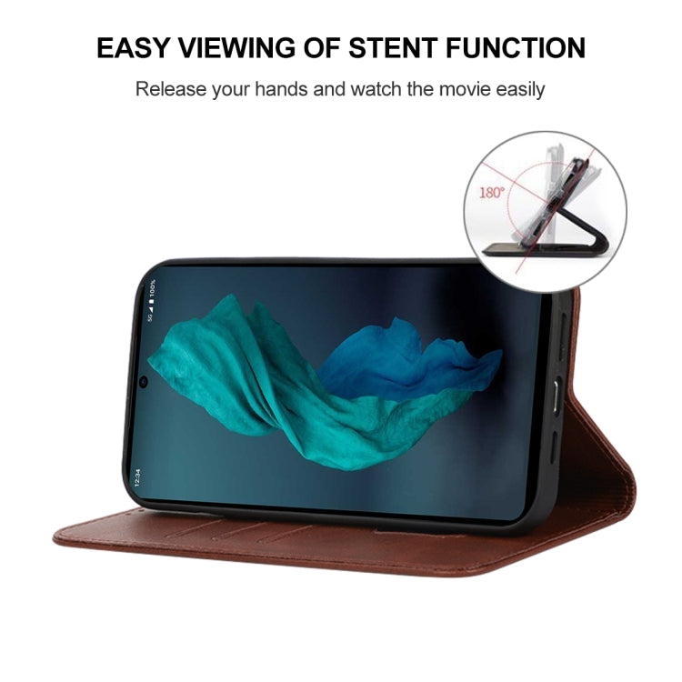 For Sharp Aquos R7 / P7 Magnetic Closure Leather Phone Case