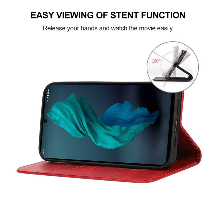 For Sharp Aquos R7 / P7 Magnetic Closure Leather Phone Case