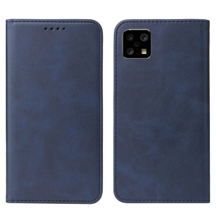 For Sharp Aquos Sense 4 Magnetic Closure Leather Phone Case