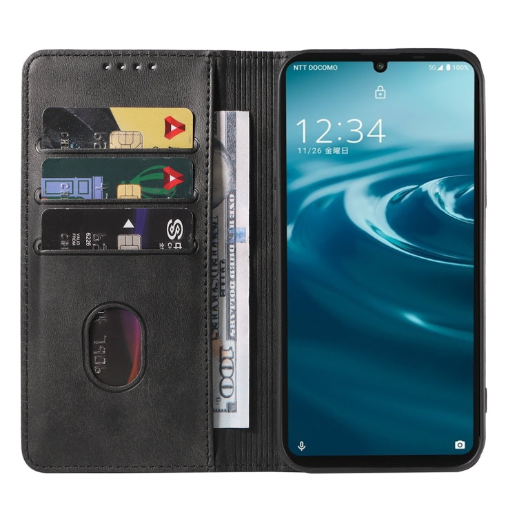For Sharp Aquos Sense 6 SHG05 / SH-54B / Sense 6S / SHG07 Magnetic Closure Leather Phone Case
