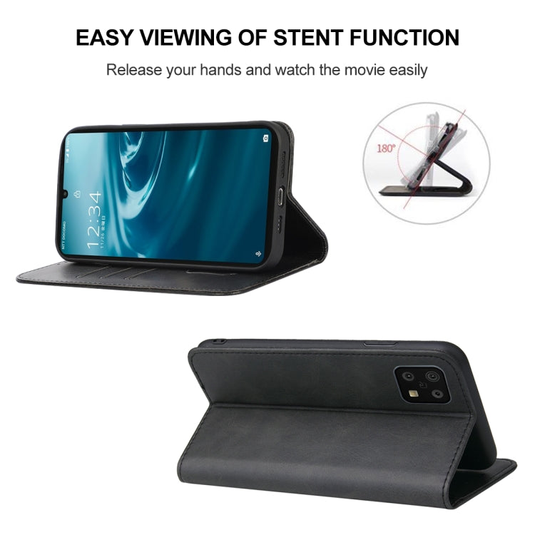 For Sharp Aquos Sense 6 SHG05 / SH-54B / Sense 6S / SHG07 Magnetic Closure Leather Phone Case