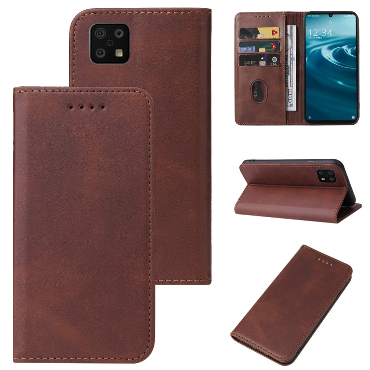 For Sharp Aquos Sense 6 SHG05 / SH-54B / Sense 6S / SHG07 Magnetic Closure Leather Phone Case
