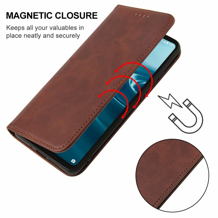 For Sharp Aquos Sense 6 SHG05 / SH-54B / Sense 6S / SHG07 Magnetic Closure Leather Phone Case
