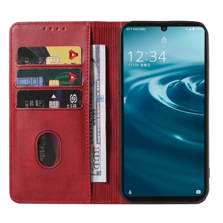 For Sharp Aquos Sense 6 SHG05 / SH-54B / Sense 6S / SHG07 Magnetic Closure Leather Phone Case
