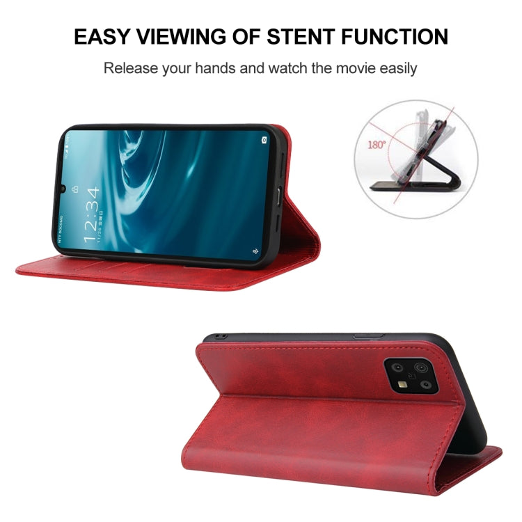 For Sharp Aquos Sense 6 SHG05 / SH-54B / Sense 6S / SHG07 Magnetic Closure Leather Phone Case