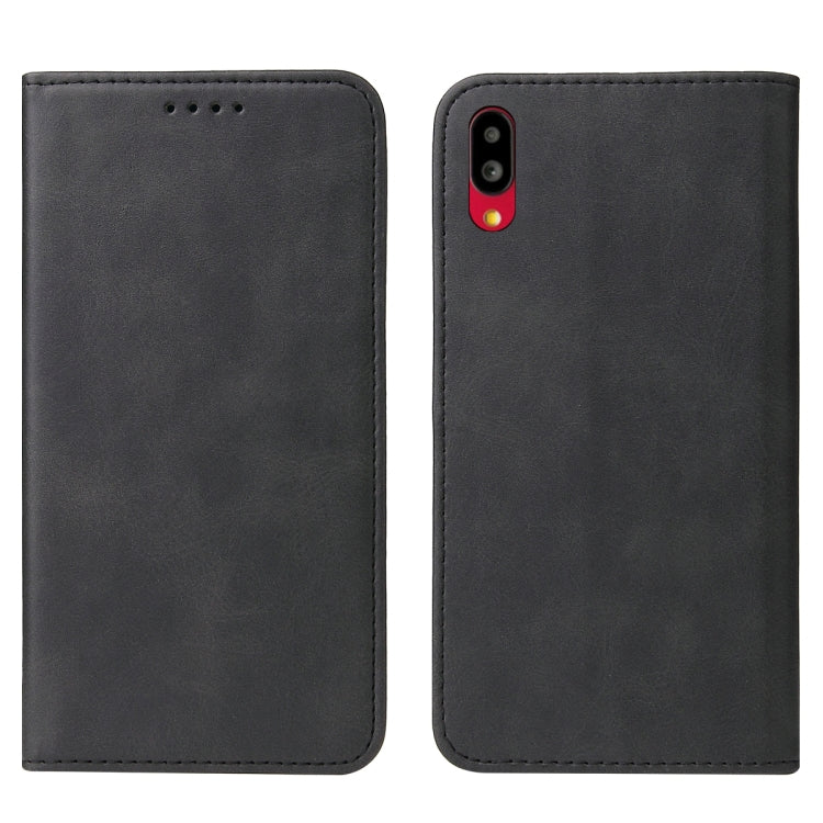 For Sharp Simple Sumaho 6A 201SH Magnetic Closure Leather Phone Case
