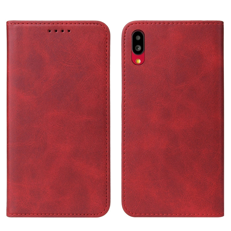 For Sharp Simple Sumaho 6A 201SH Magnetic Closure Leather Phone Case