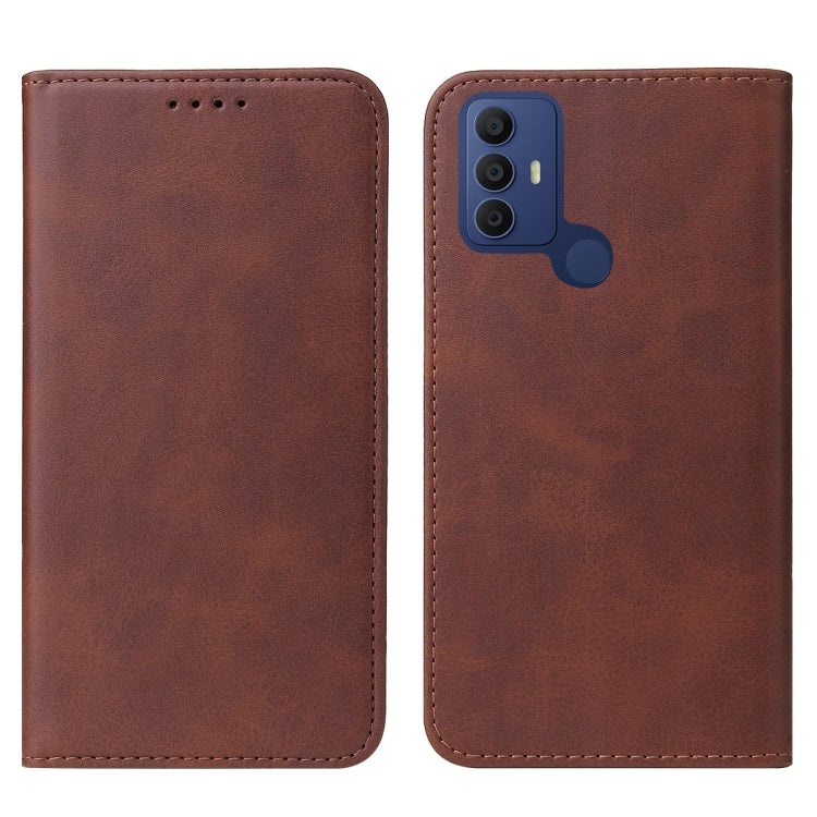 For Sharp Aquos V6 / V6 Plus / TCL 305 / 30 SE / 306 Magnetic Closure Leather Phone Case