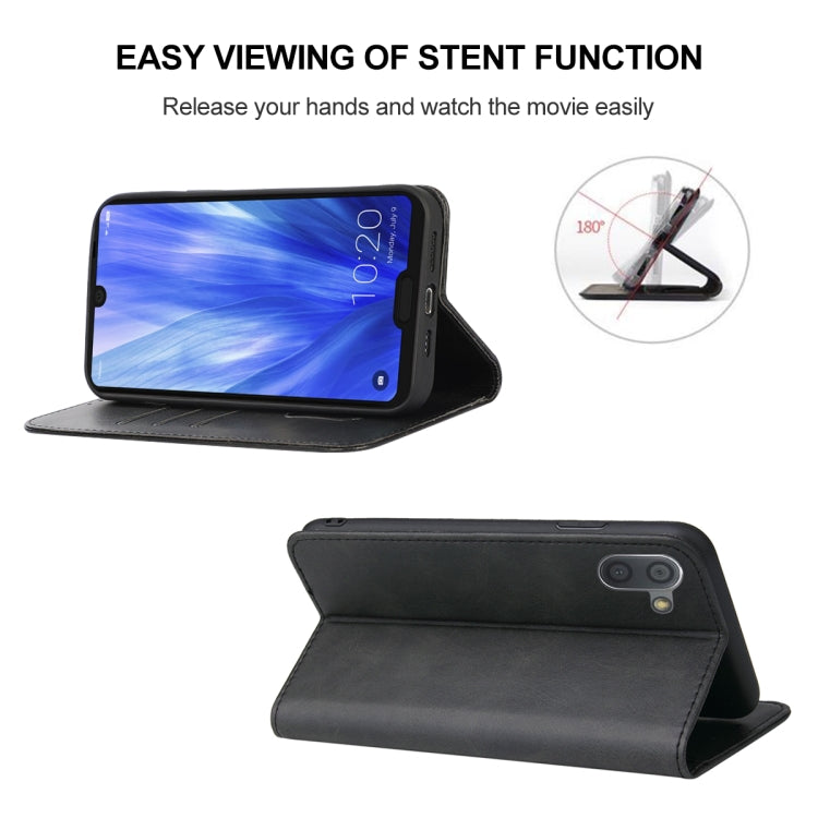 For Sharp Aquos R3 / SHV44 / SH-04L Magnetic Closure Leather Phone Case