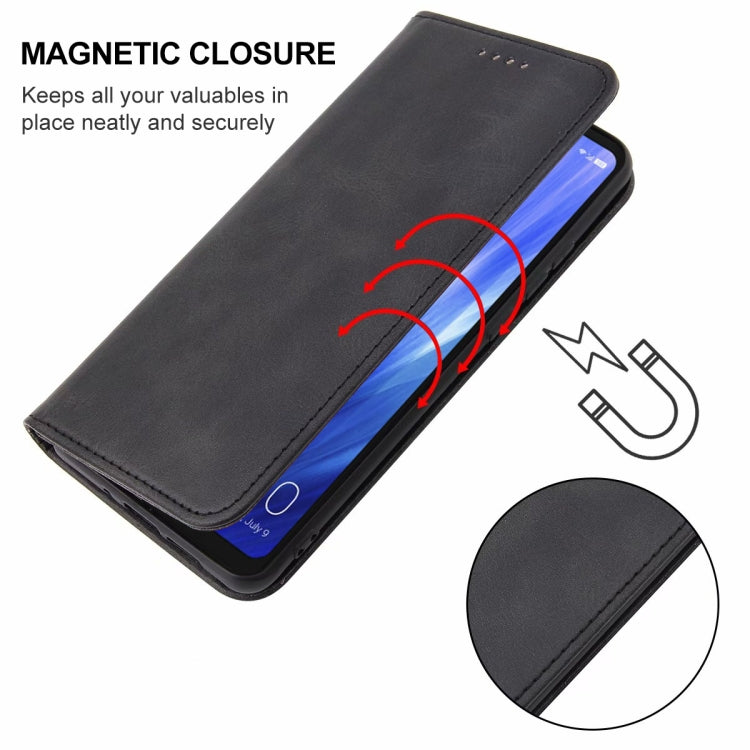 For Sharp Aquos R3 / SHV44 / SH-04L Magnetic Closure Leather Phone Case