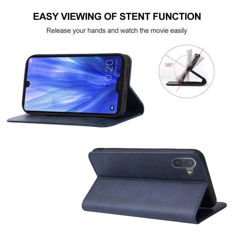 For Sharp Aquos R3 / SHV44 / SH-04L Magnetic Closure Leather Phone Case