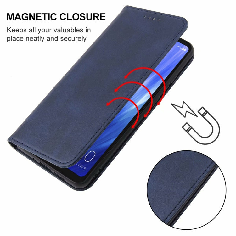 For Sharp Aquos R3 / SHV44 / SH-04L Magnetic Closure Leather Phone Case