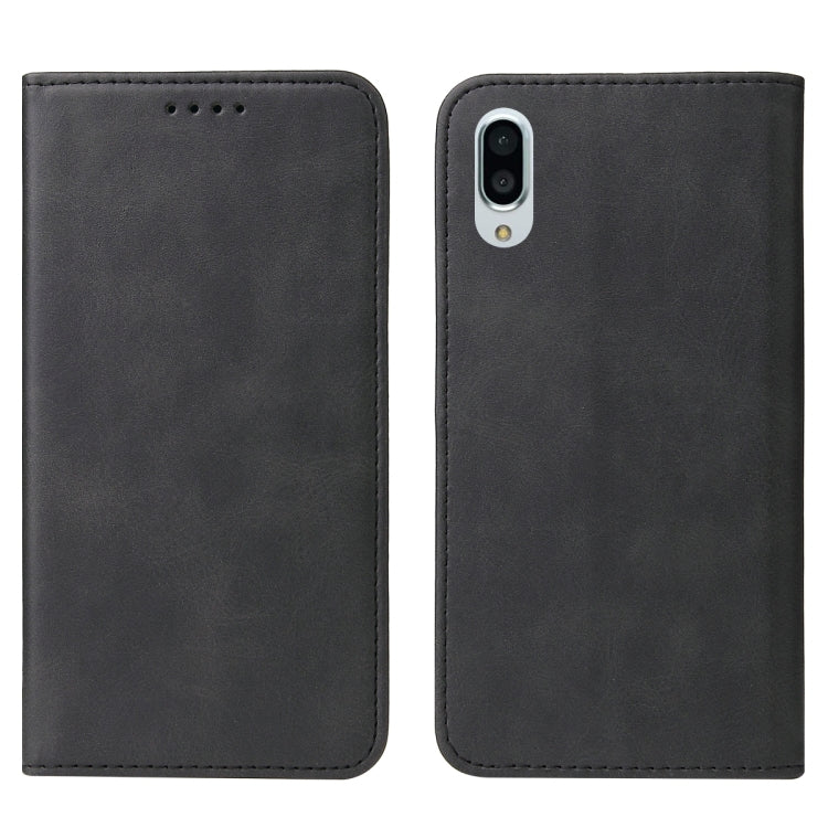 For Sharp Aquos Sense 3 Plus Magnetic Closure Leather Phone Case