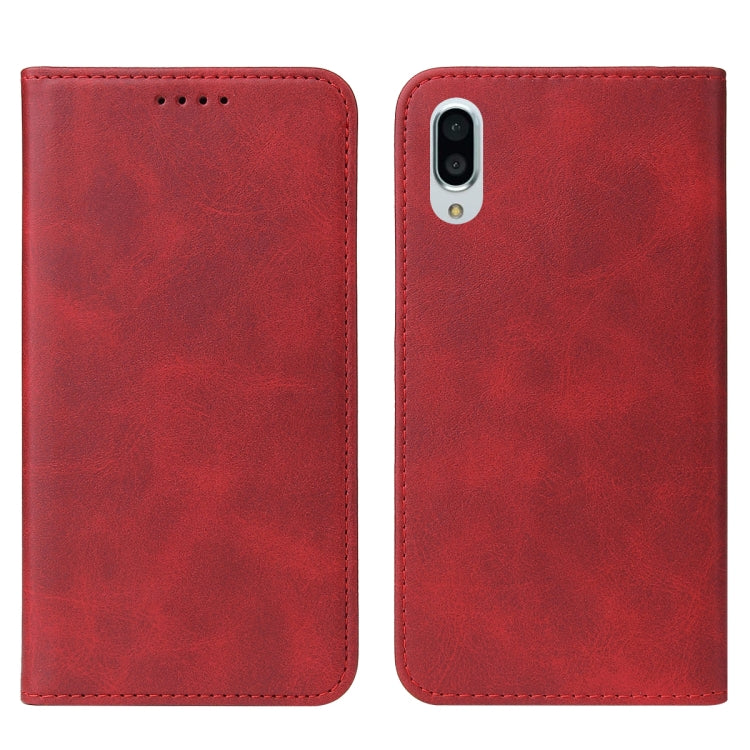 For Sharp Aquos Sense 3 Plus Magnetic Closure Leather Phone Case