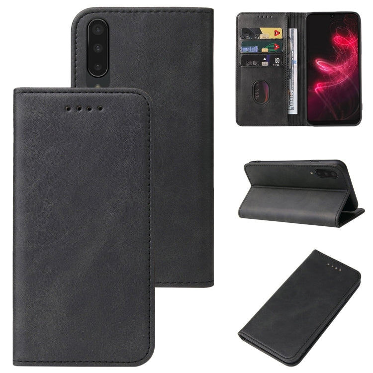 For Sharp Aquos Zero 5G Basic Magnetic Closure Leather Phone Case