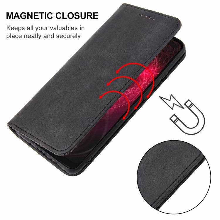 For Sharp Aquos Zero 5G Basic Magnetic Closure Leather Phone Case