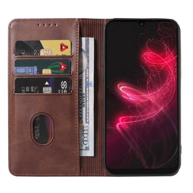 For Sharp Aquos Zero 5G Basic Magnetic Closure Leather Phone Case