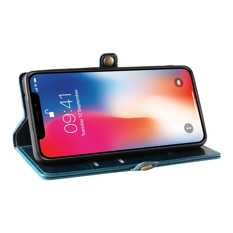 For iPhone X / XS GQUTROBE RFID Blocking Oil Wax Leather Case