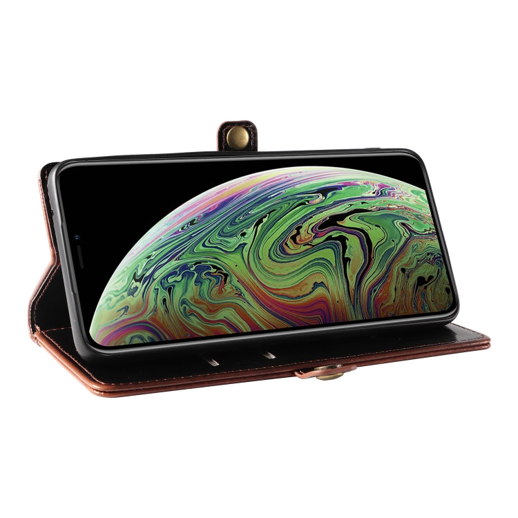 For iPhone XS Max GQUTROBE RFID Blocking Oil Wax Leather Case