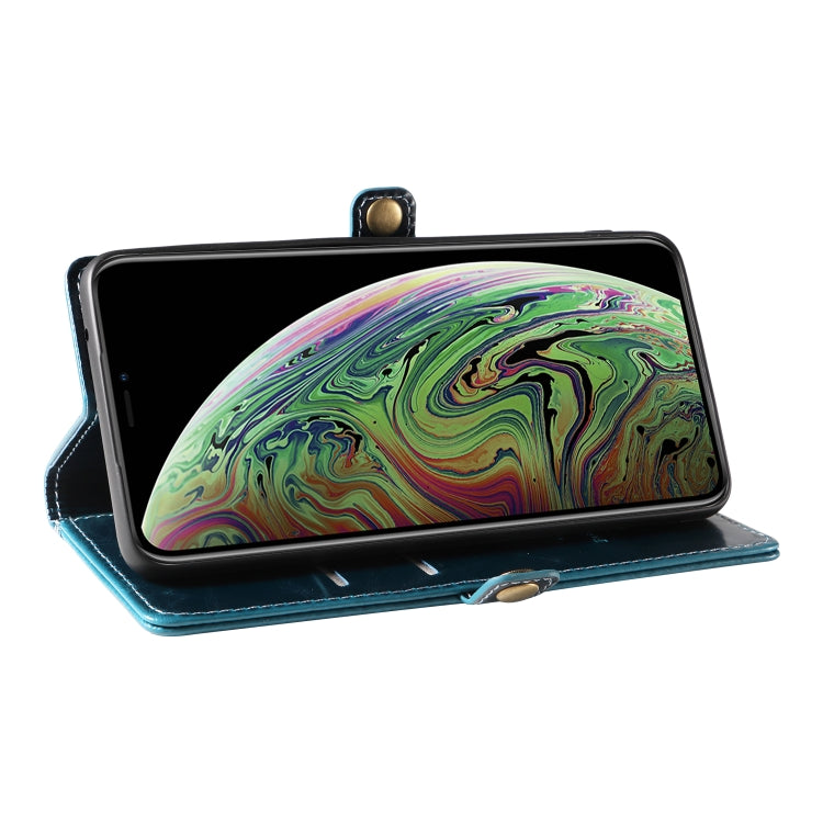 For iPhone XS Max GQUTROBE RFID Blocking Oil Wax Leather Case