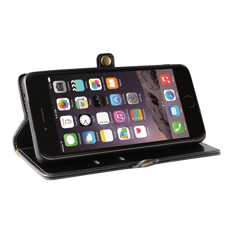 For iPhone SE 2022 / SE 2020 / 8 / 7 GQUTROBE RFID Blocking Oil Wax Leather Case