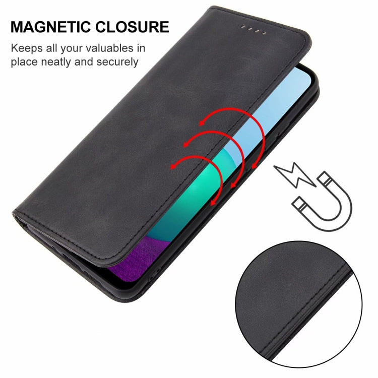 For Samsung Galaxy A02 / M02 Magnetic Closure Leather Phone Case