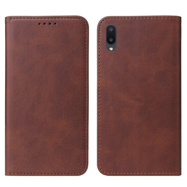 For Samsung Galaxy A02 / M02 Magnetic Closure Leather Phone Case