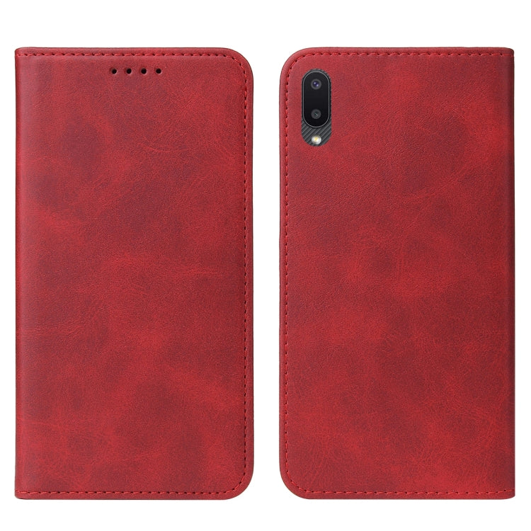For Samsung Galaxy A02 / M02 Magnetic Closure Leather Phone Case