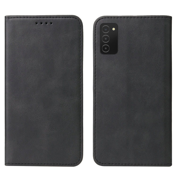 For Samsung Galaxy A03s 166mm Magnetic Closure Leather Phone Case