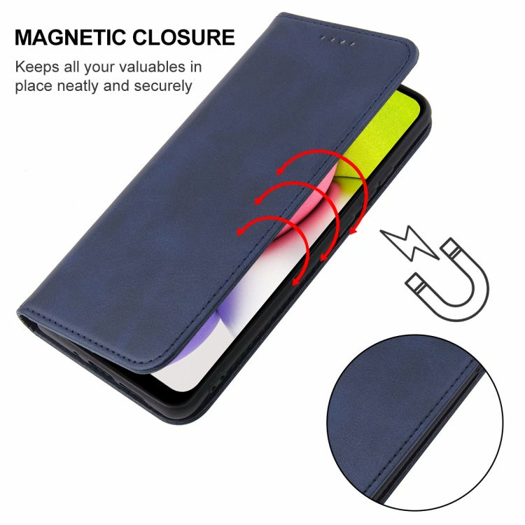 For Samsung Galaxy A03s 166mm Magnetic Closure Leather Phone Case